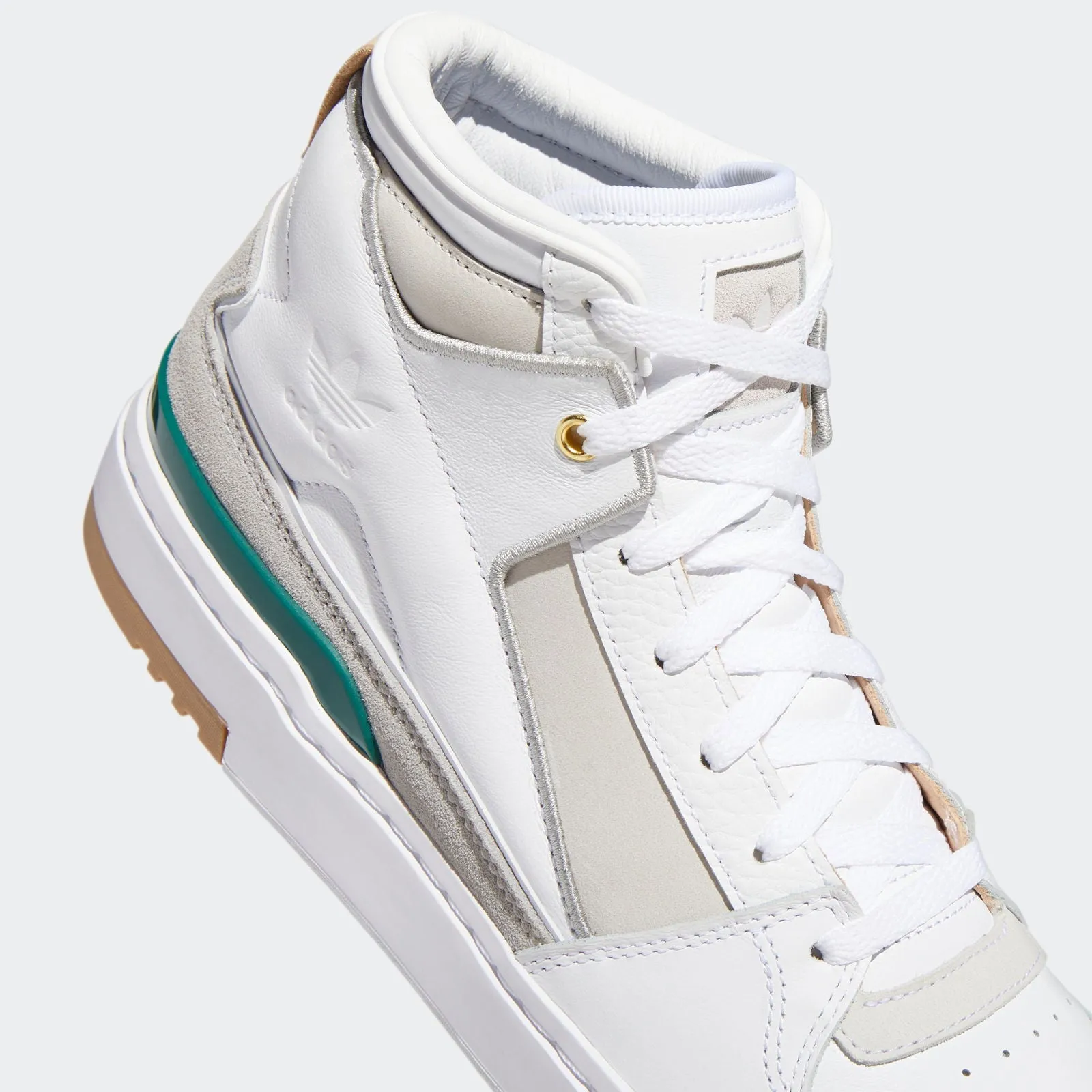 adidas Originals Unisex Forum Luxe Shoes - Mid White Collegiate Green