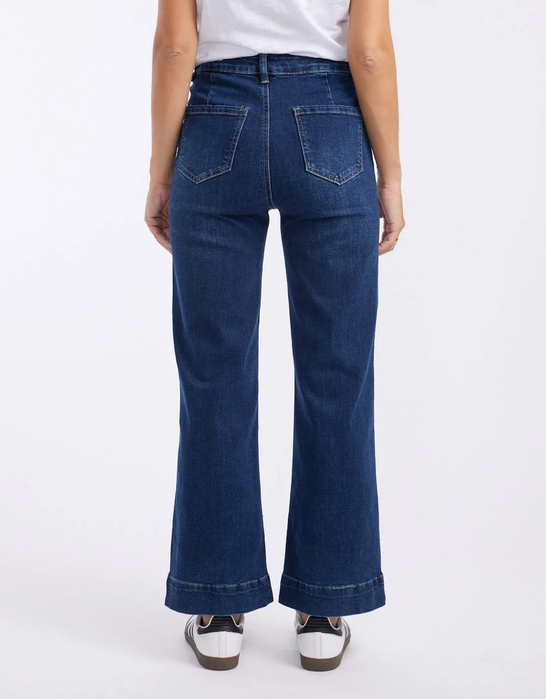 Bobbi 7/8 Denim Jeans - Mid Wash