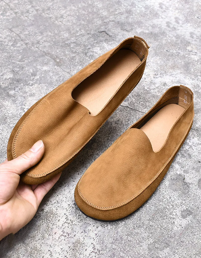 Comfortable Soft Leather Slip-on Shoes for Men 38-44