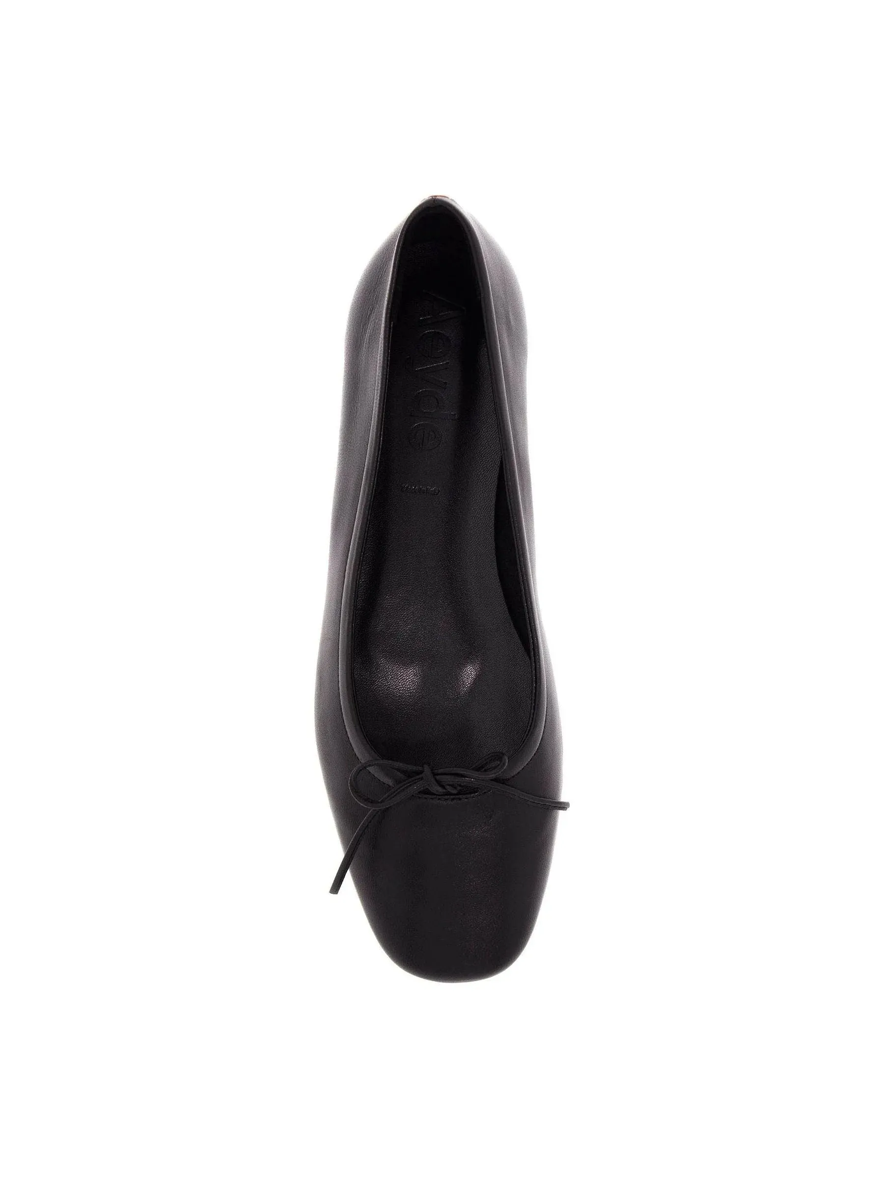 Delfina Bow Leather Ballerinas