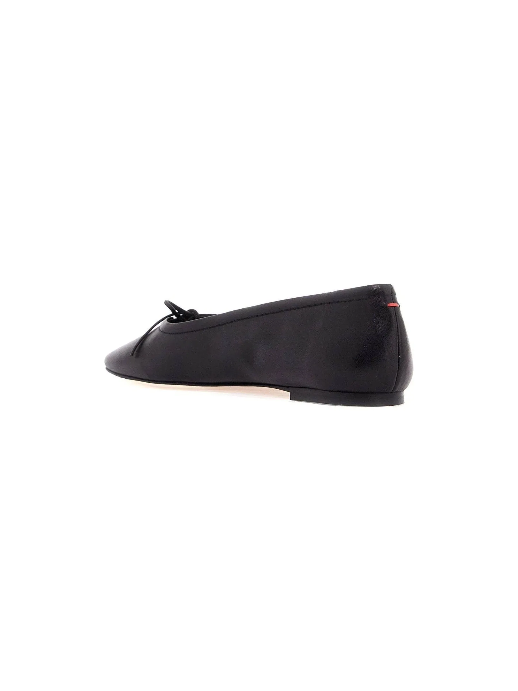 Delfina Bow Leather Ballerinas