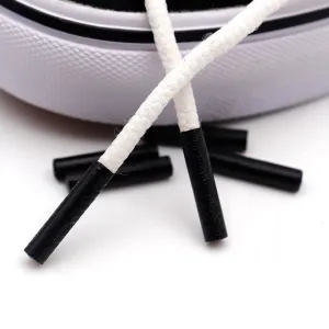 High Quality Plastic Flat Head Pattern Round Head Match kind Shoelaces