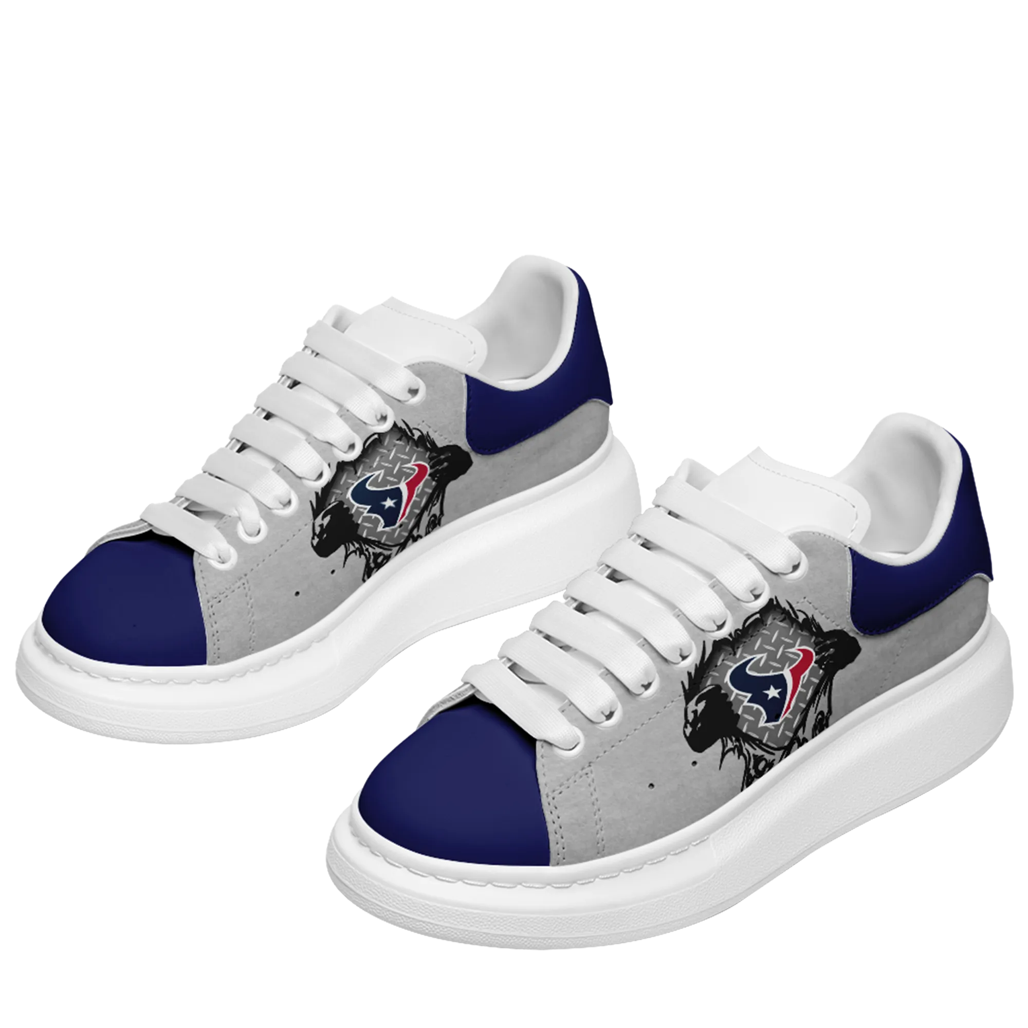 Houston Texans- McQueen Shoes Unisex Fashionable Casual Shoes for Walking Comfortable and Breathable