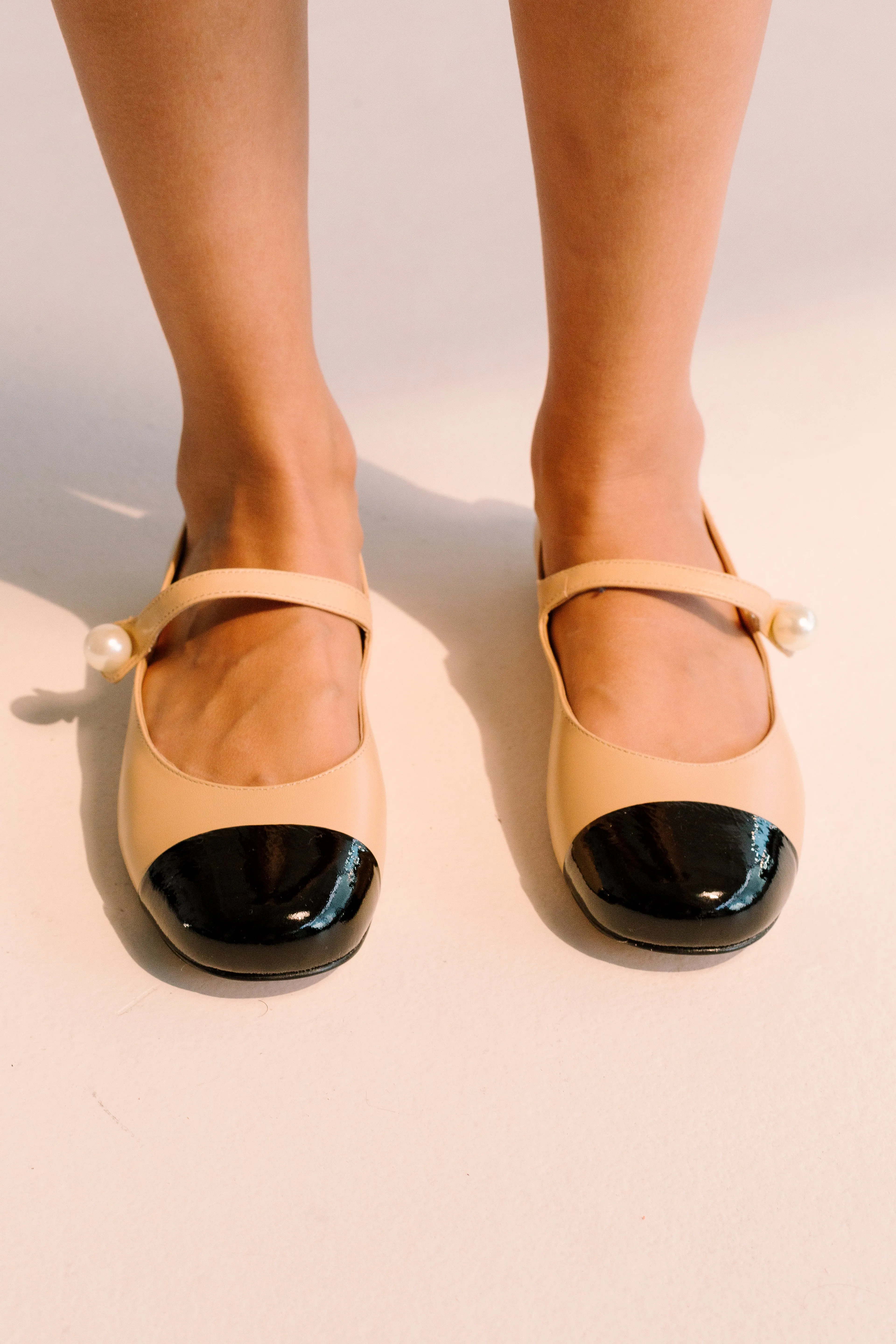 Isidora Mary Jane Ballet Flats - Toast