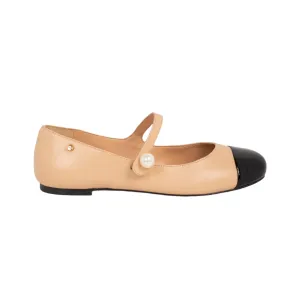 Isidora Mary Jane Ballet Flats - Toast