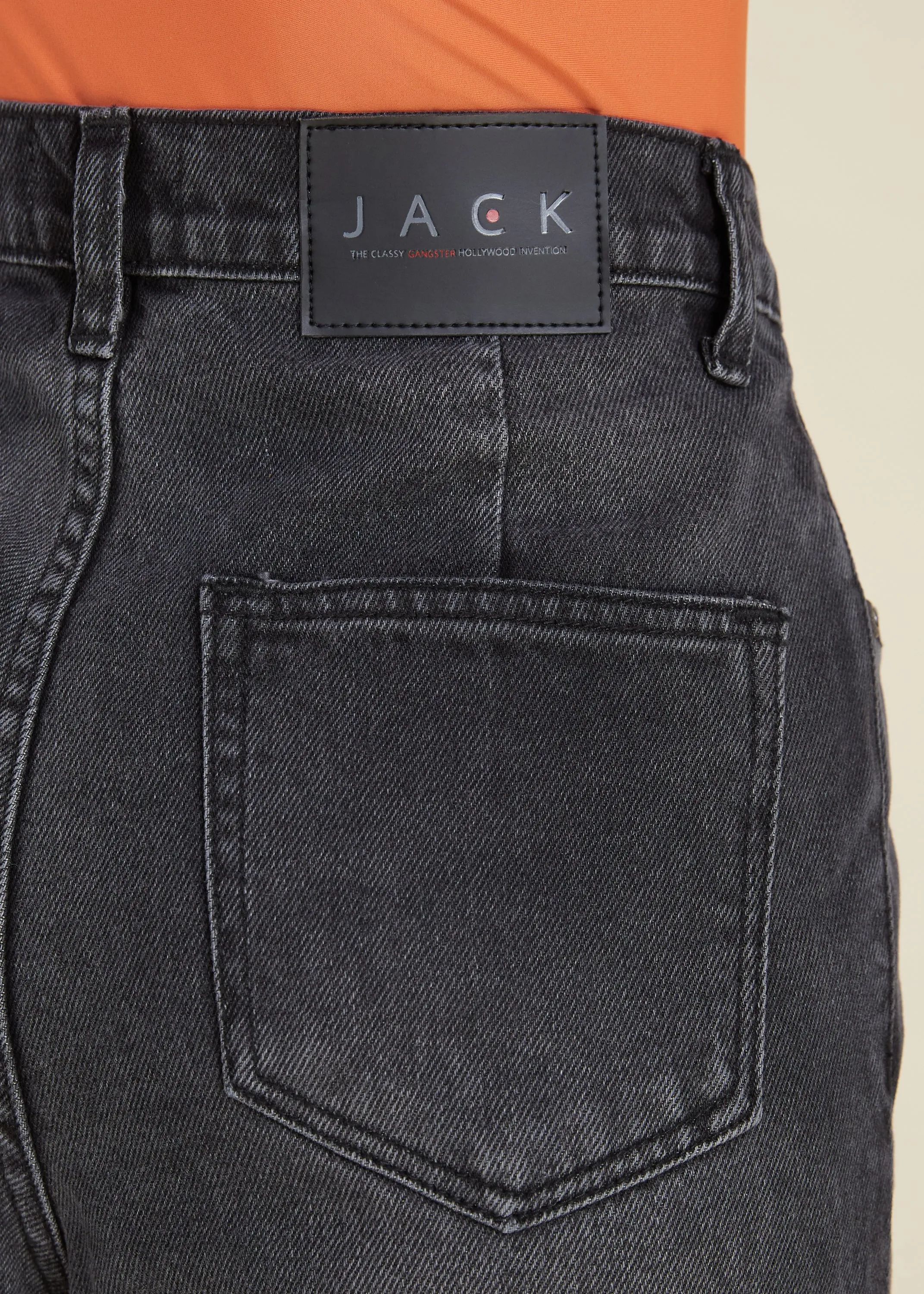 Jack Russel - Women Jeans - Klassik JF-115/BK Straight Fit Black High Waisted