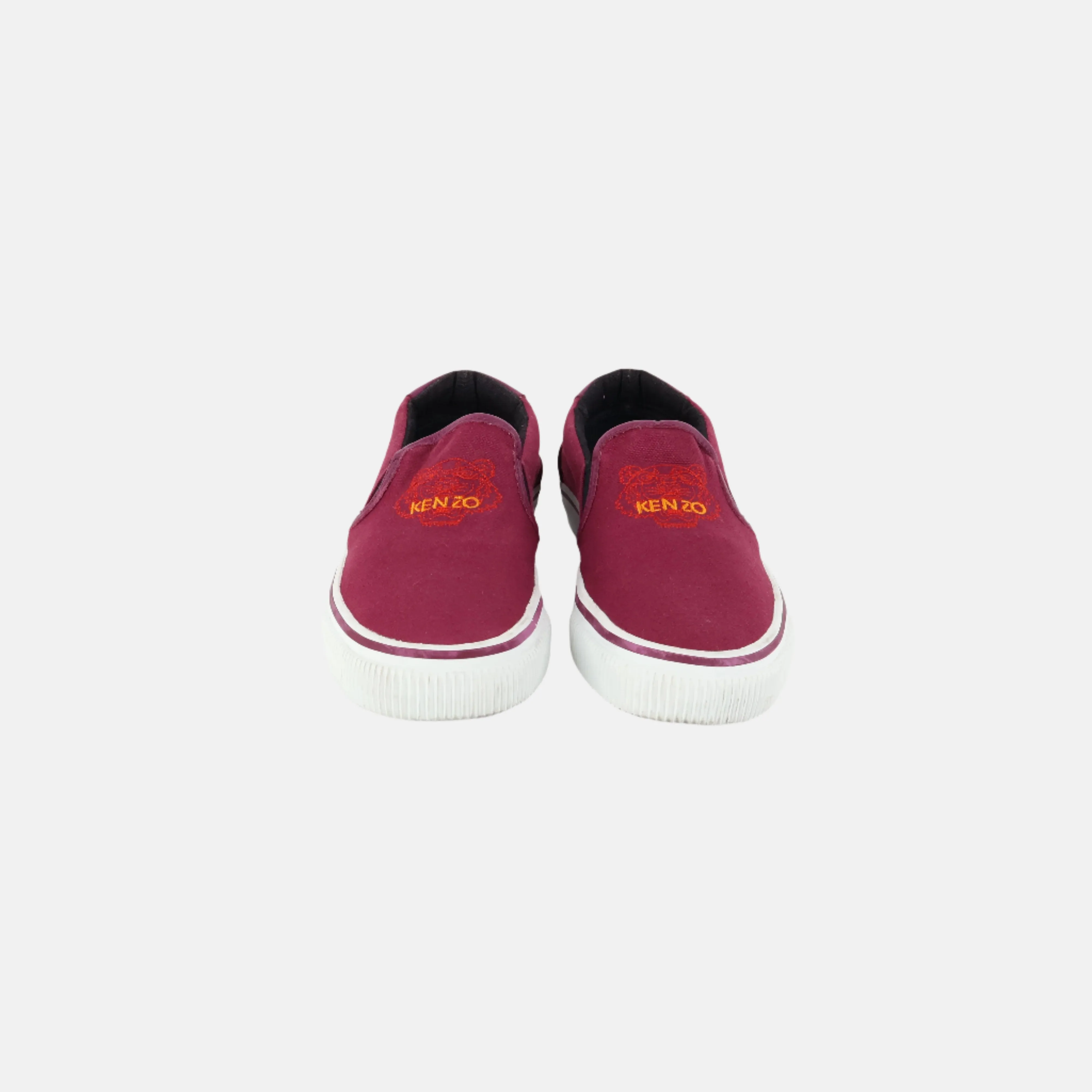 Kenzo Sneaker Slip On Red Canvas