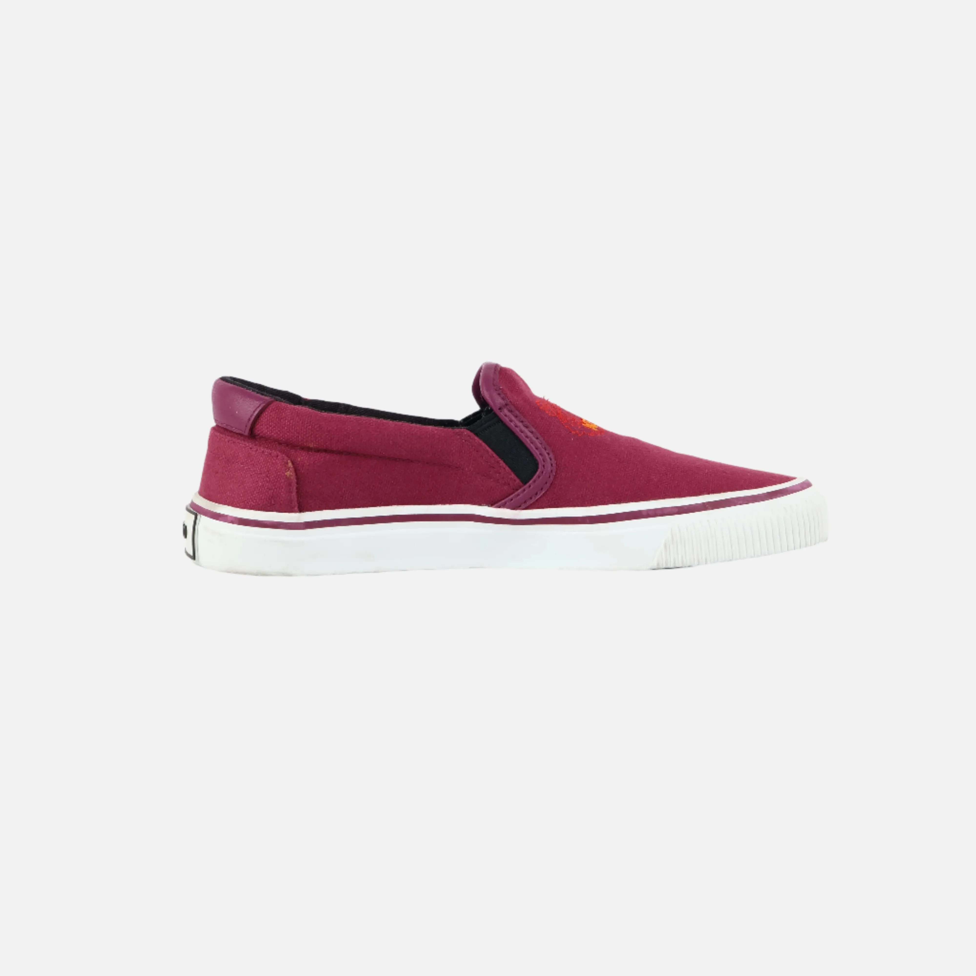 Kenzo Sneaker Slip On Red Canvas