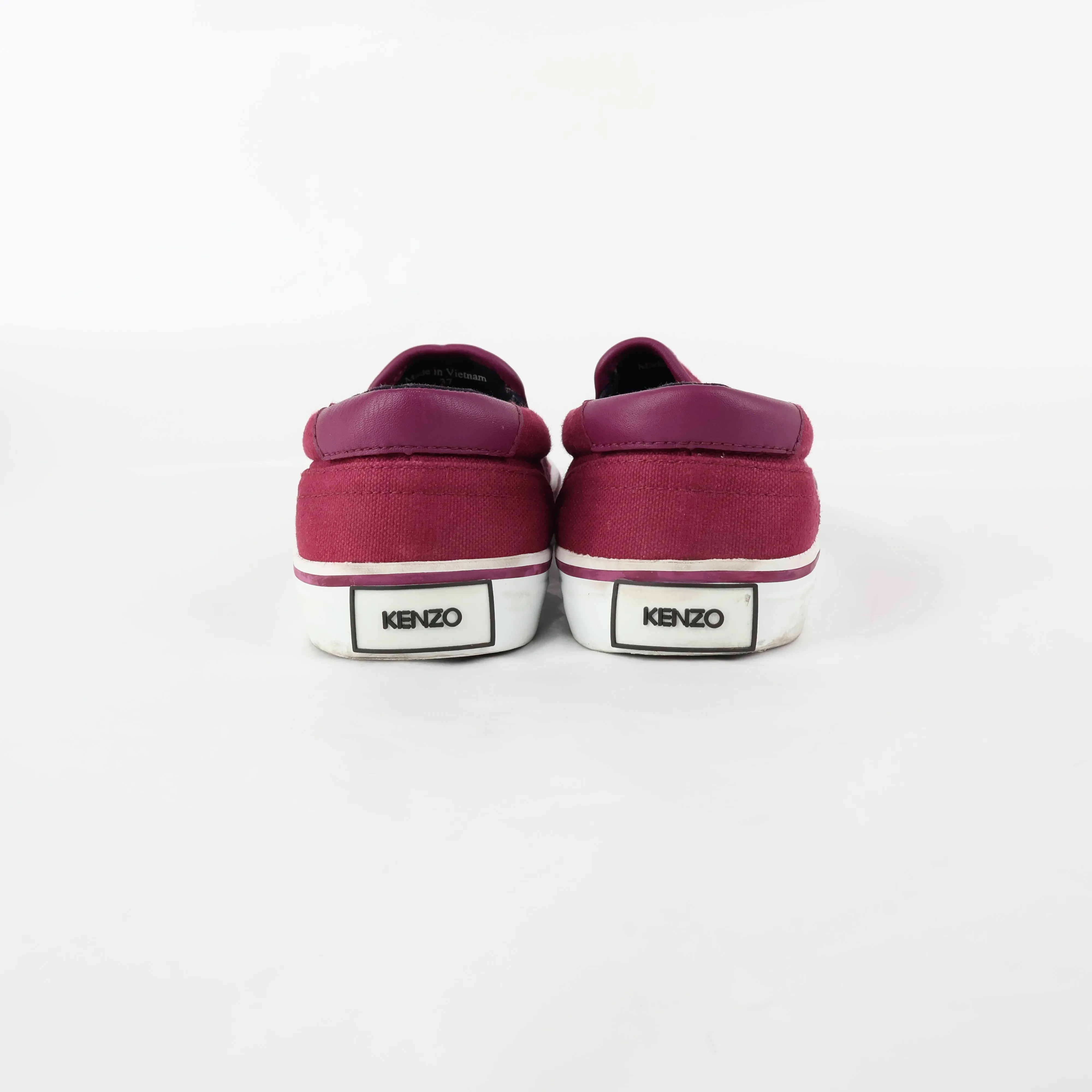 Kenzo Sneaker Slip On Red Canvas