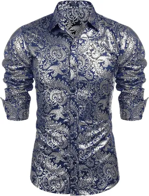 Luxury Design Floral Dress Shirt (US Only)