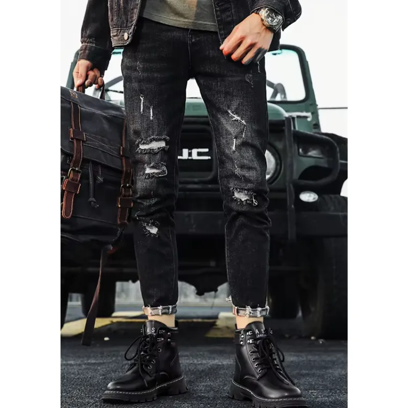 Men's Casual Vegan Leather Boots with Lace Up and Buckle Closure | Ideal for All Seasons