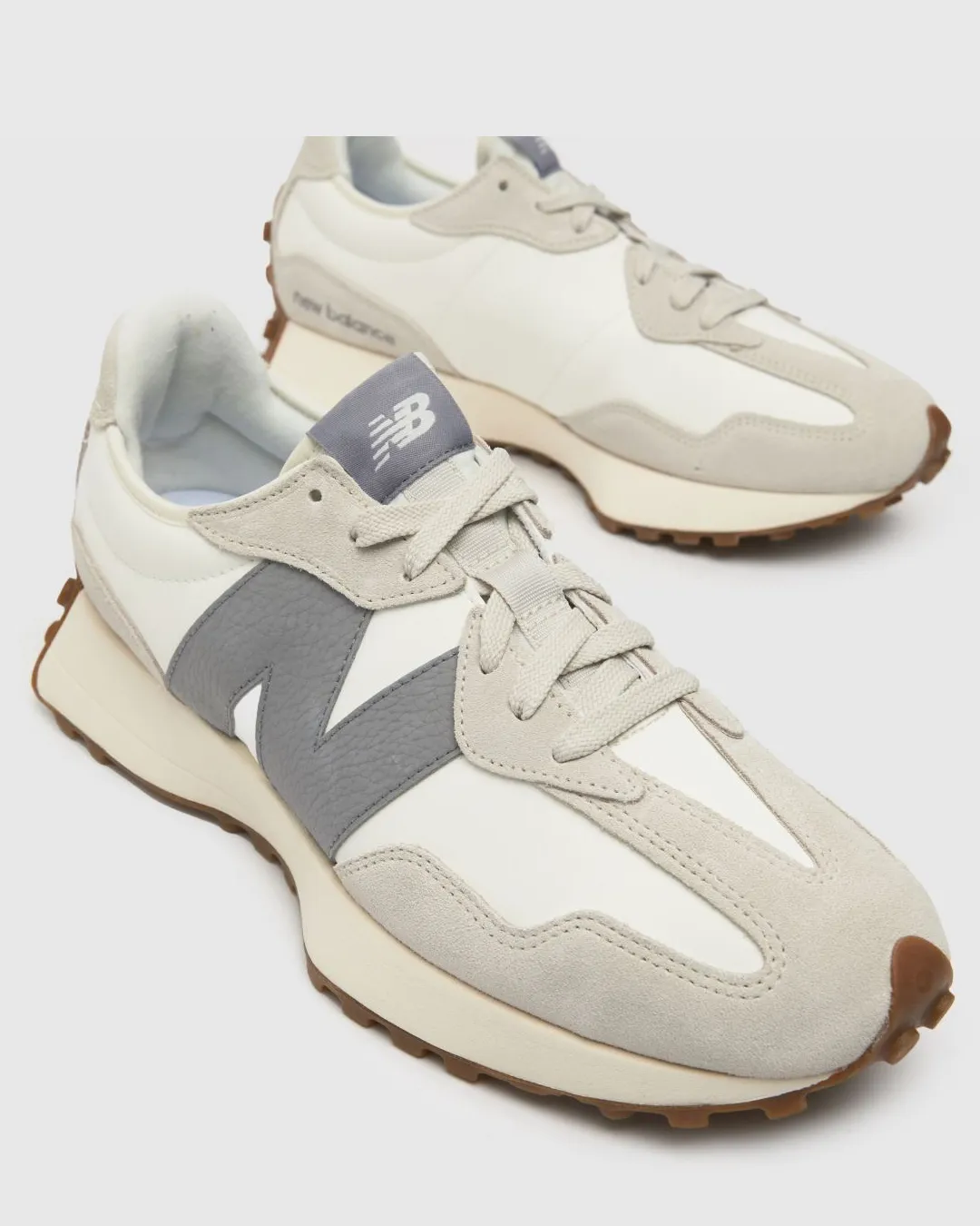 New Balance Beige 327 “White Grey” Sneakers