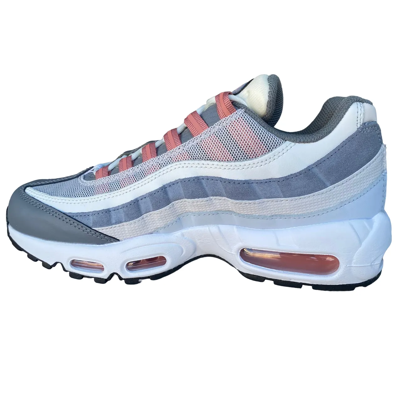 Nike men's sneakers shoe Air Max 95 DM0011-008 grey-white-rose wine 