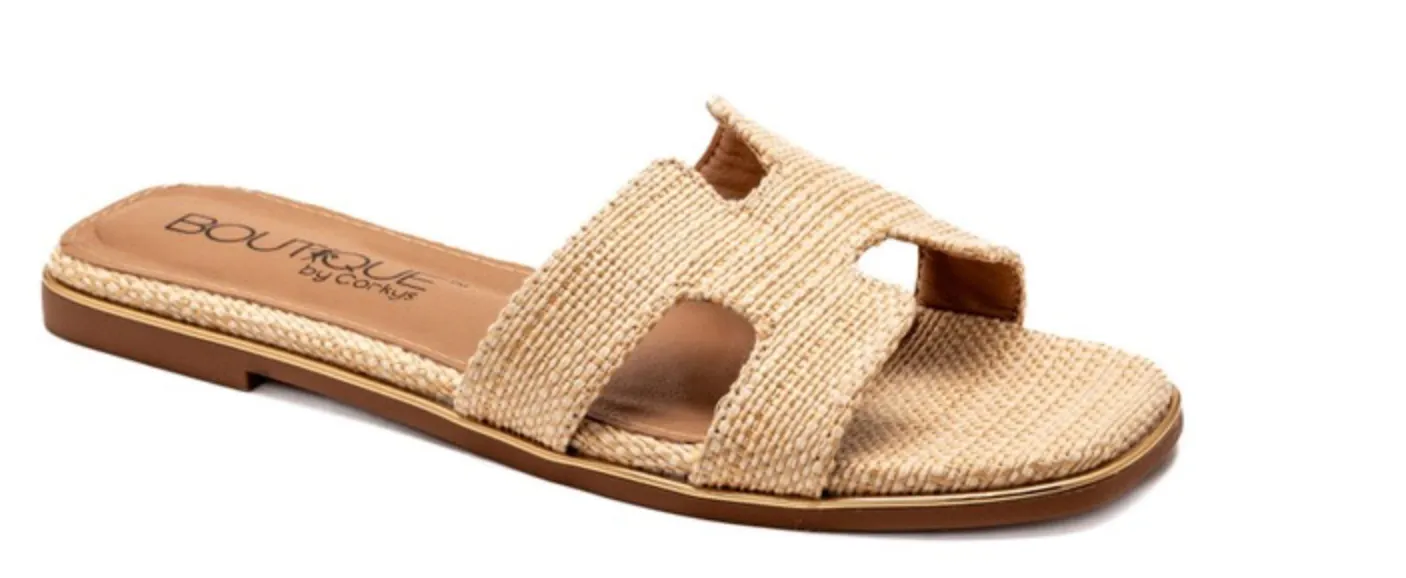 Picture Perfect Sandal Raffia Slide