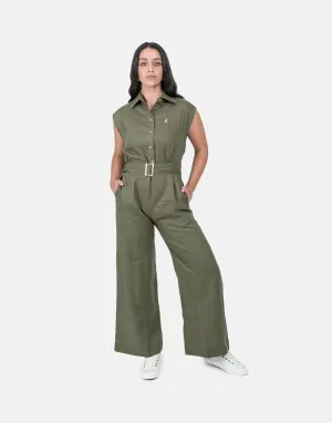 Polo Cally Olive Jumpsuit