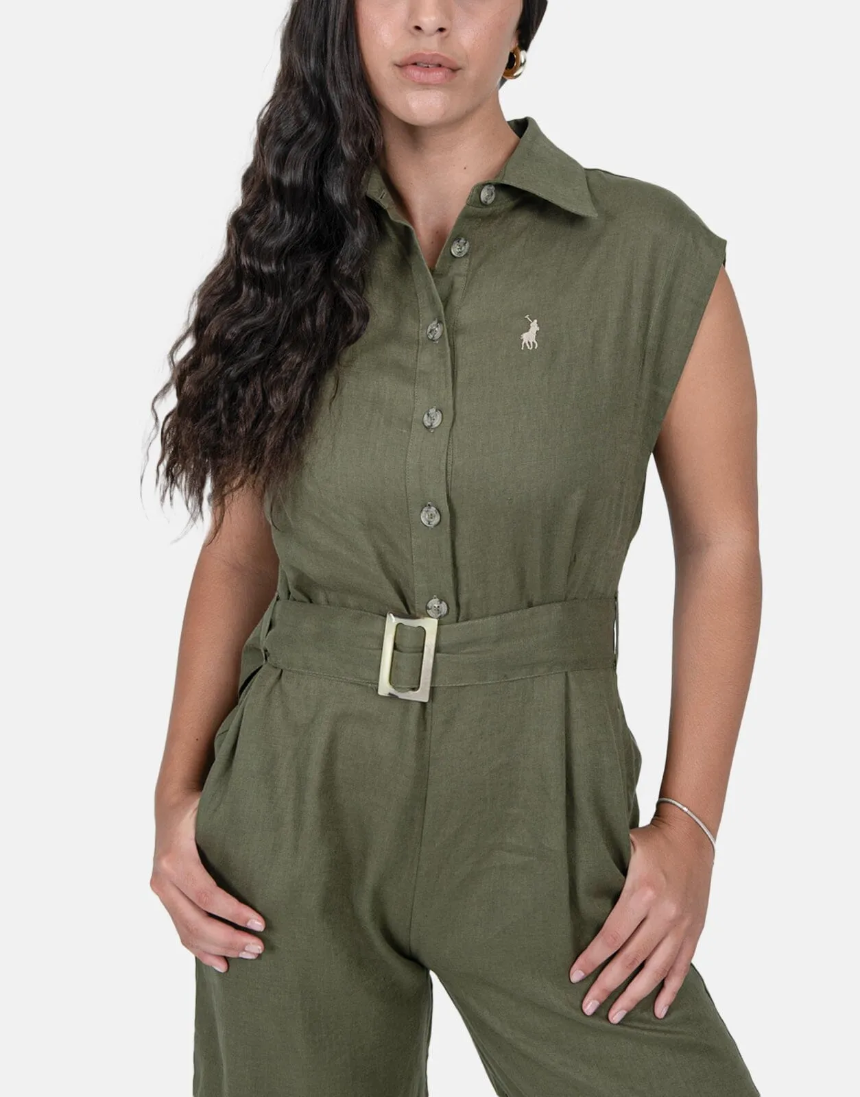 Polo Cally Olive Jumpsuit