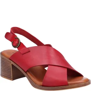 Red Gabrielle Heeled Sandals