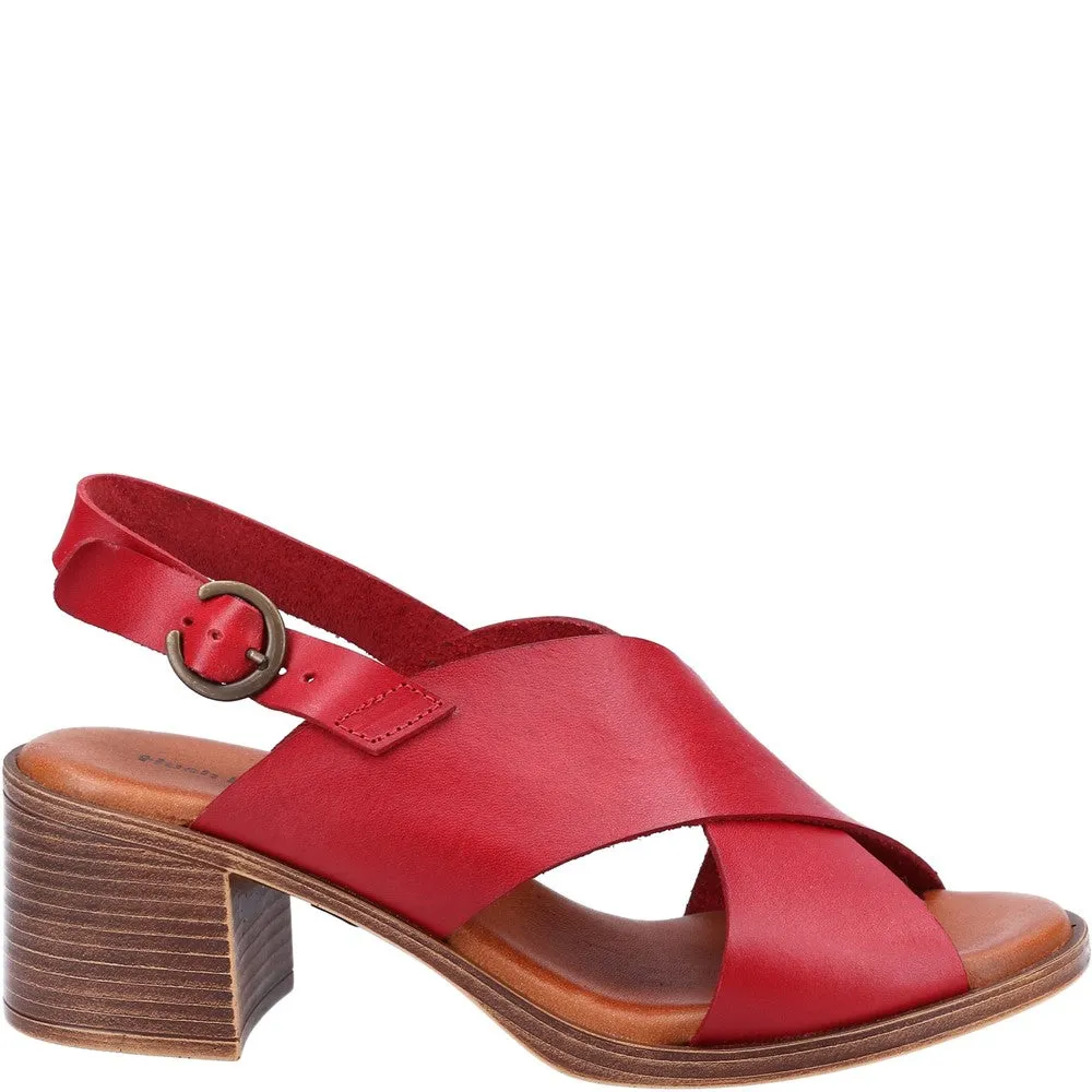 Red Gabrielle Heeled Sandals