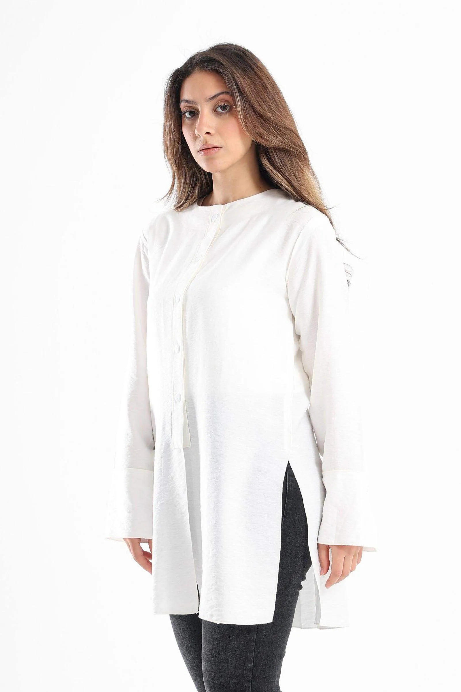 Round Neck Plain Shirt