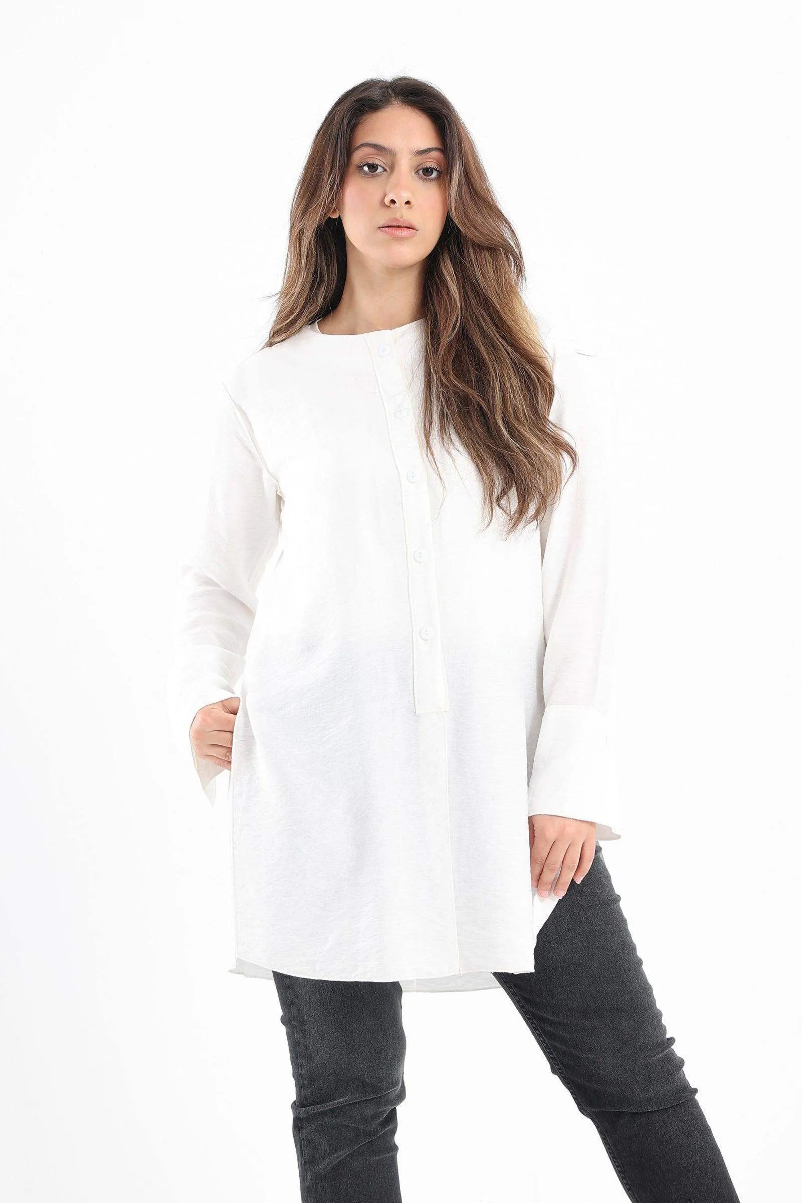 Round Neck Plain Shirt