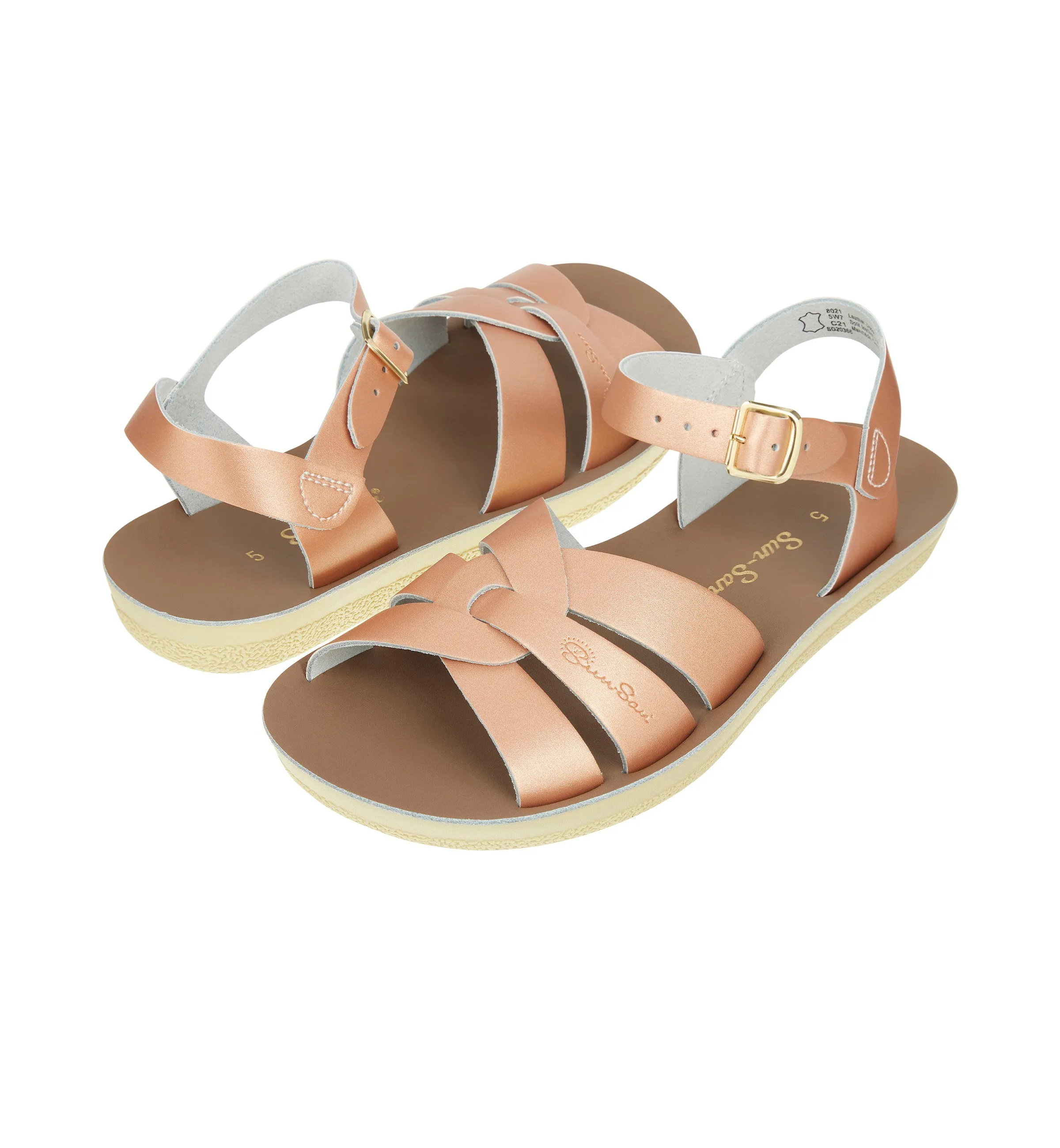 Salt-Water Swimmer Womens Rose Gold Sandal