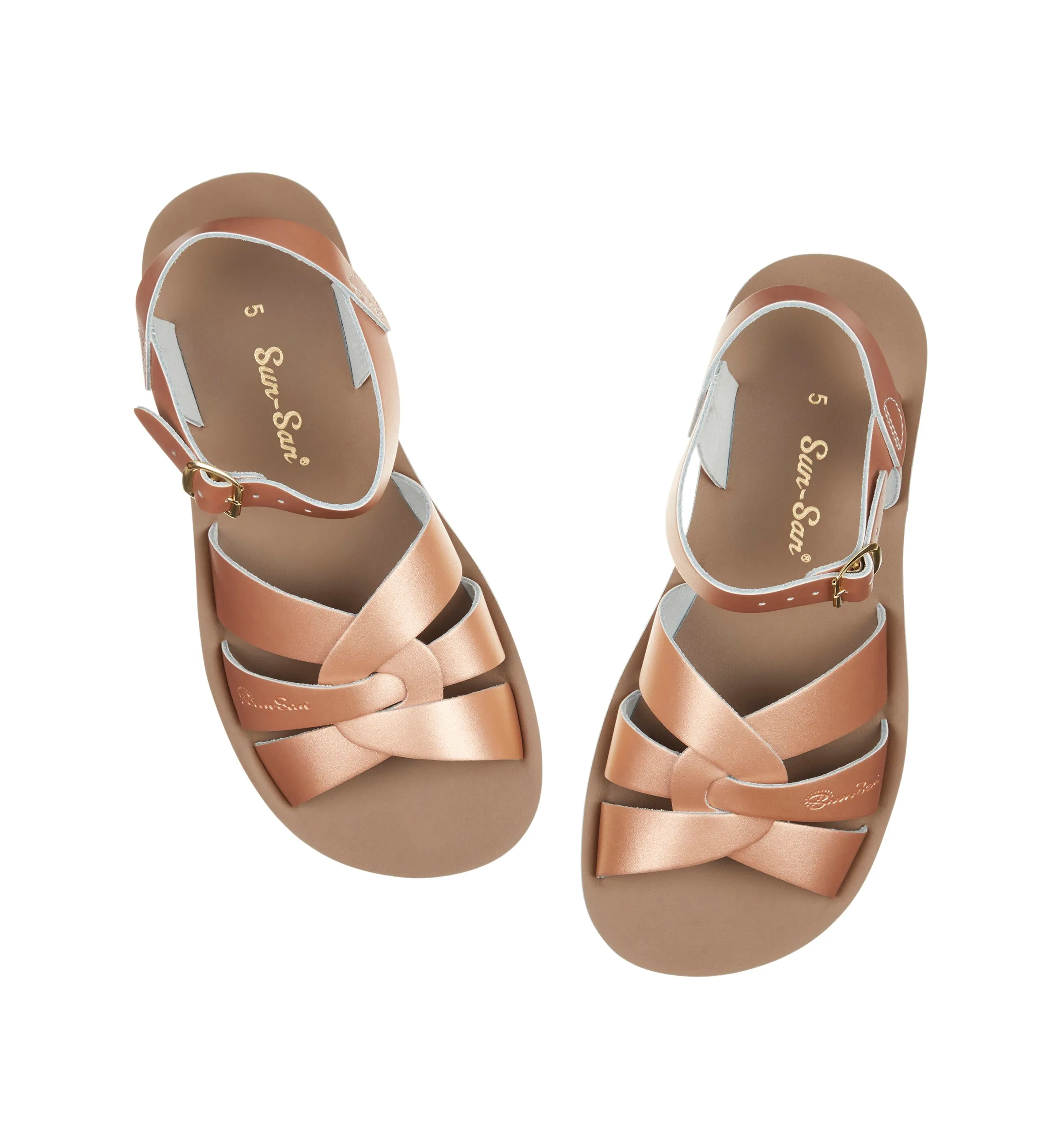 Salt-Water Swimmer Womens Rose Gold Sandal