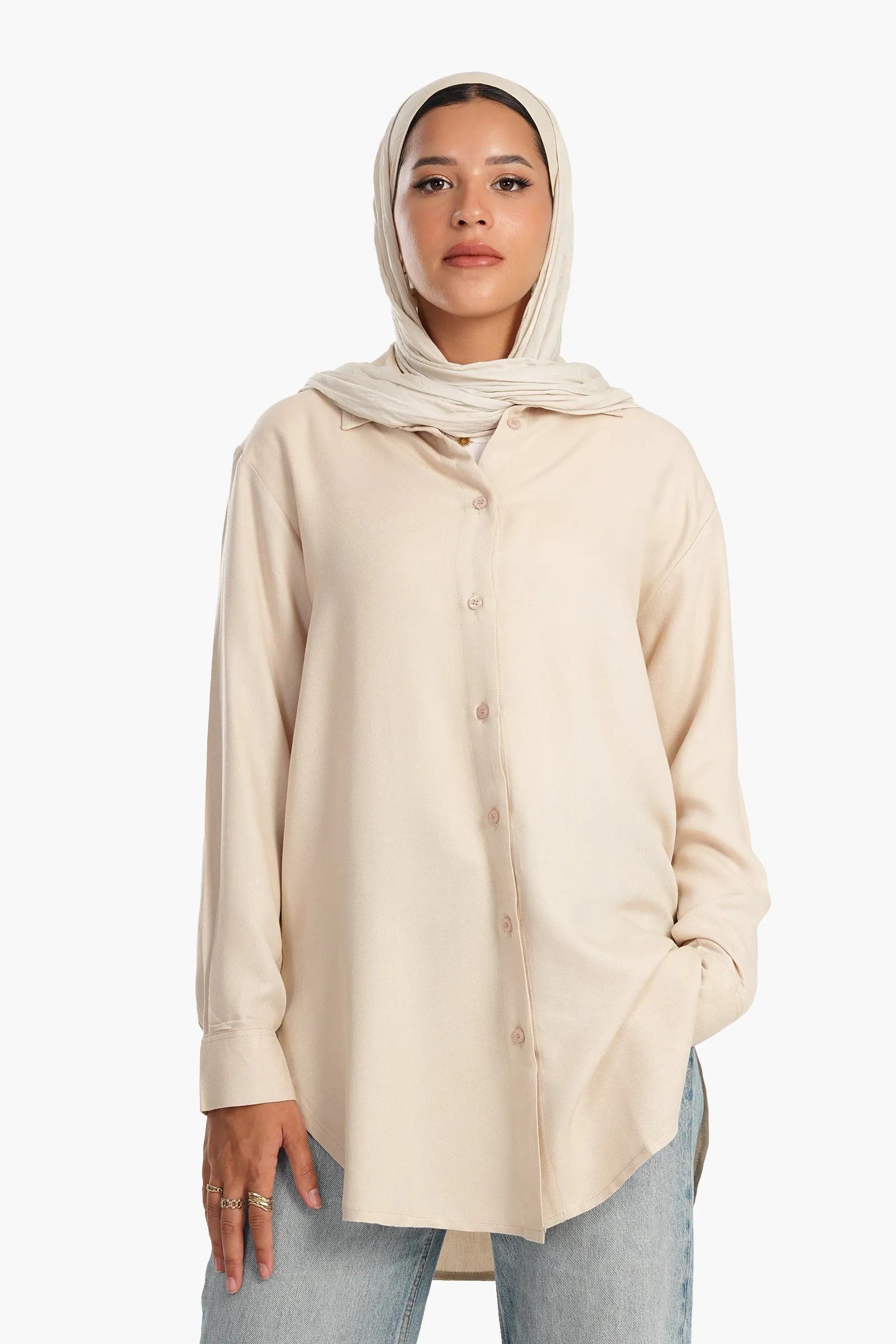 Viscose Asymmetrical Shirt