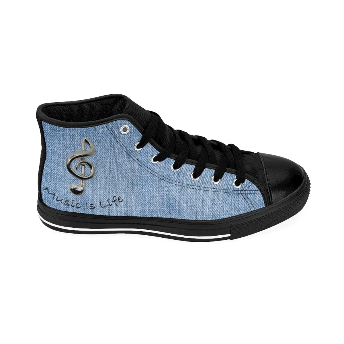 Women's High-top /Jean /Music Is Life Sneakers